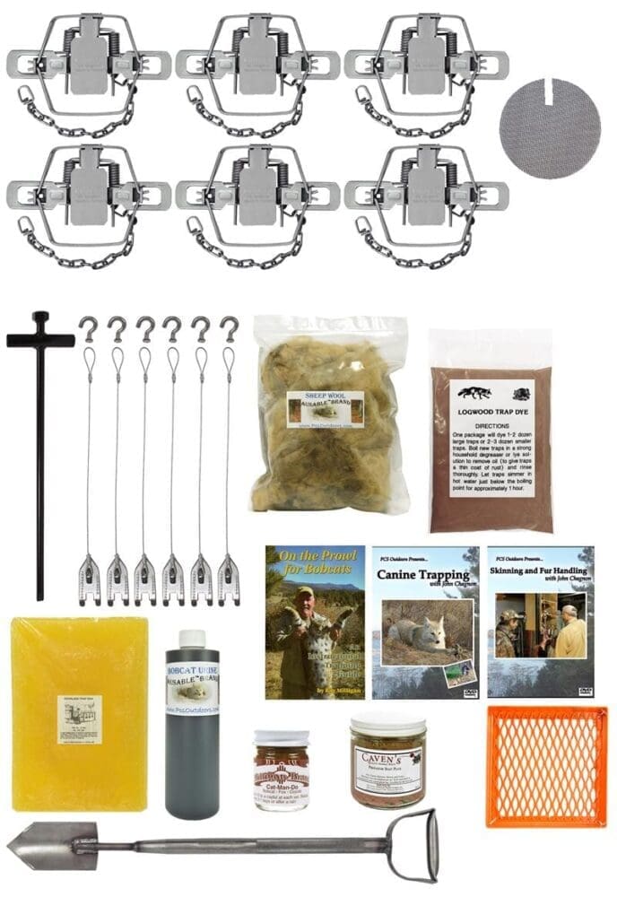 PcsOutdoors Standard Bobcat Trapping Starter Kit USA Made Kit